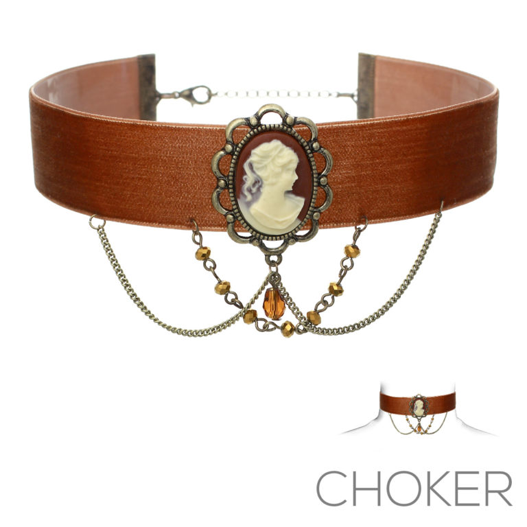 16100 - Cameo Chain Layer Choker - Image 2