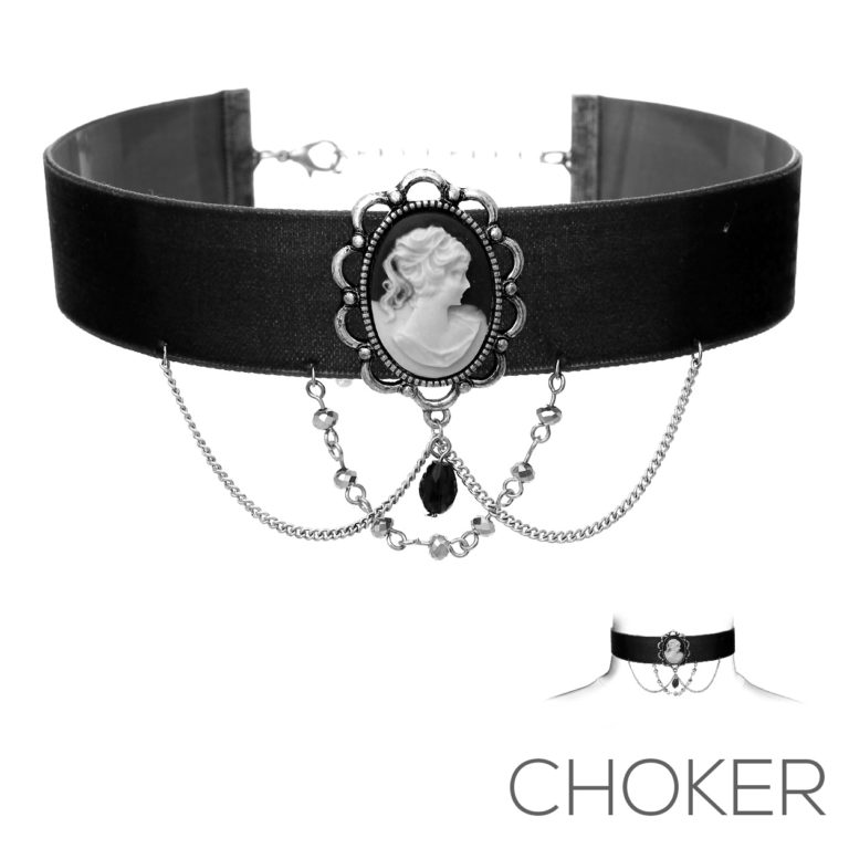 16100 - Cameo Chain Layer Choker - Image 3