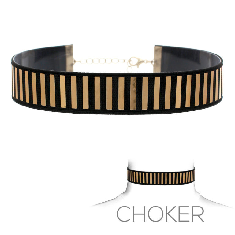 16117 - Elastic Stripe Choker - Image 2