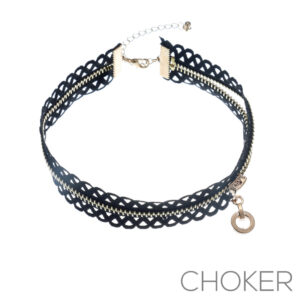 16168 - Knot Choker with Zipper