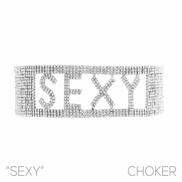 16888 - 18 row sexy words choker, 12.5+5" - Image 2
