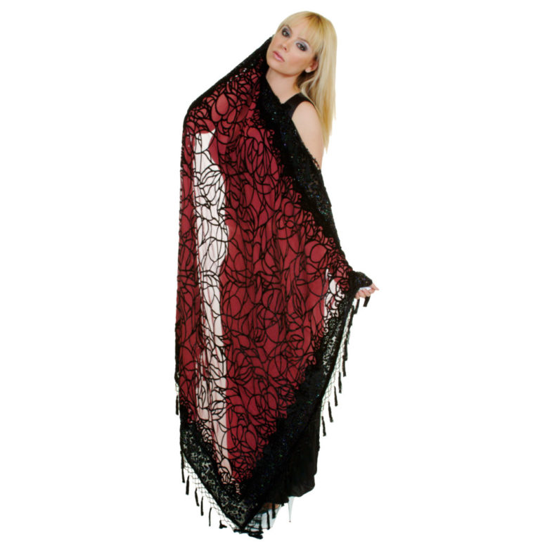1706 - Spider Sqaure Scarf