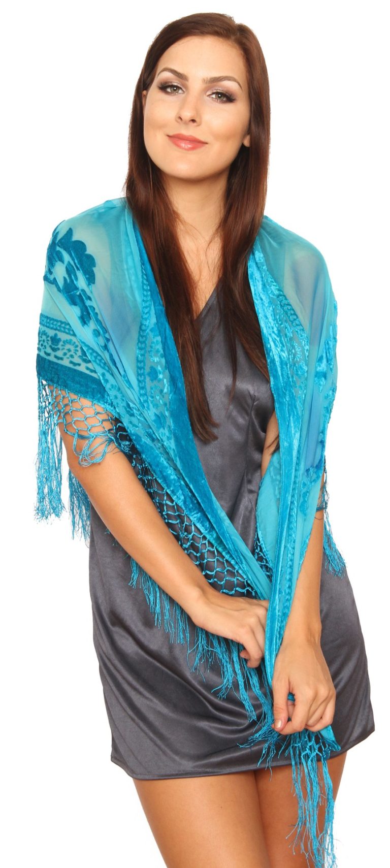 1711 - Velvet Scarf Triangle - Image 11