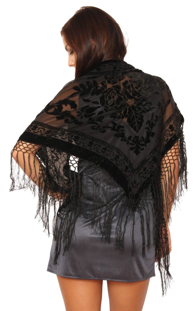 1711 - Velvet Scarf Triangle - Image 4