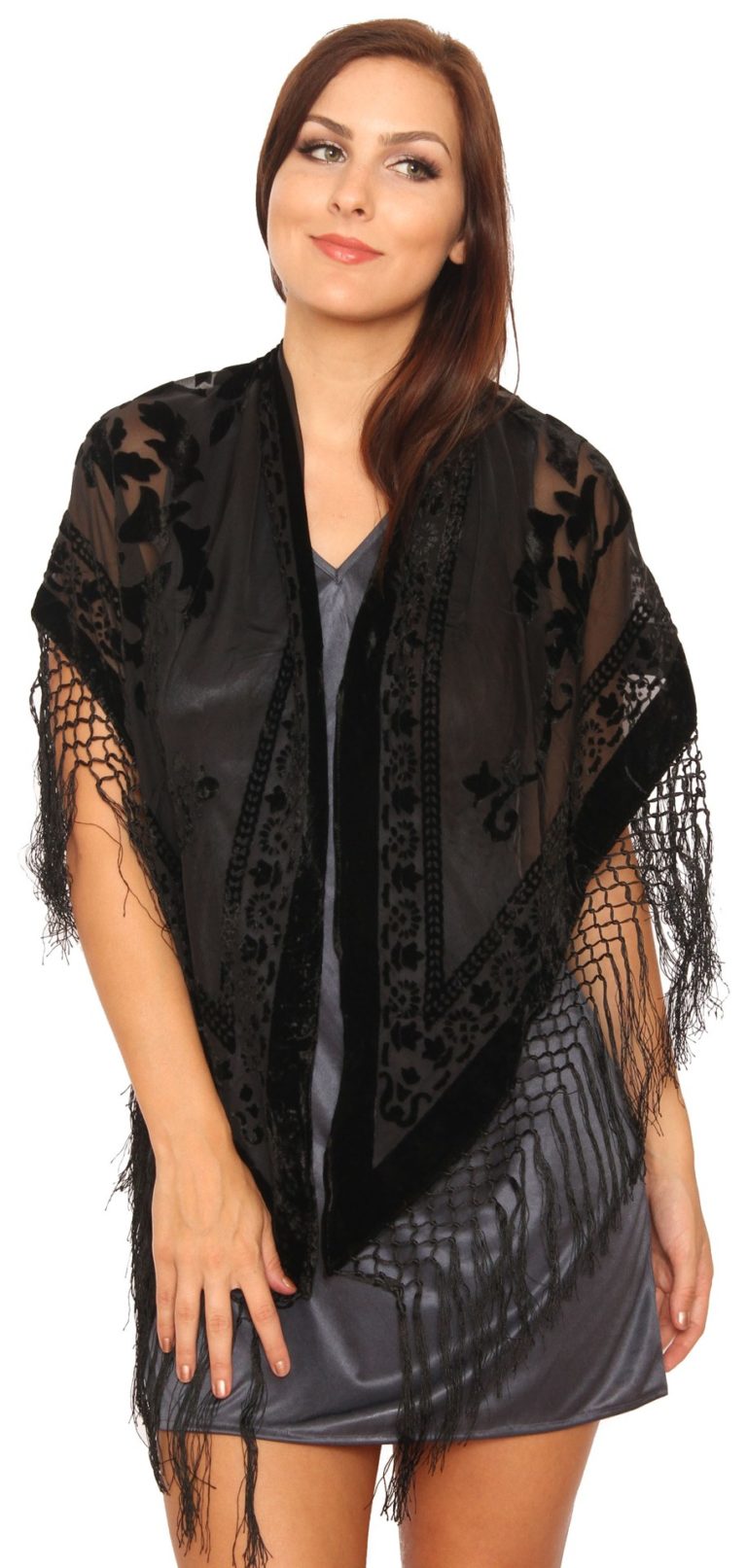 1711 - Velvet Scarf Triangle - Image 5