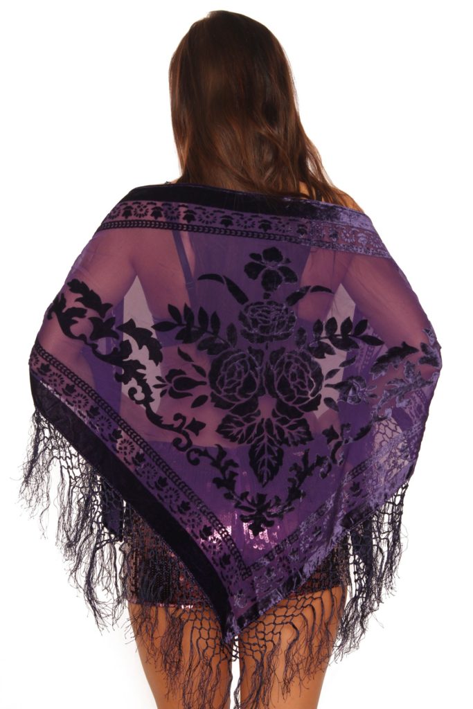 1711 - Velvet Scarf Triangle - Image 6