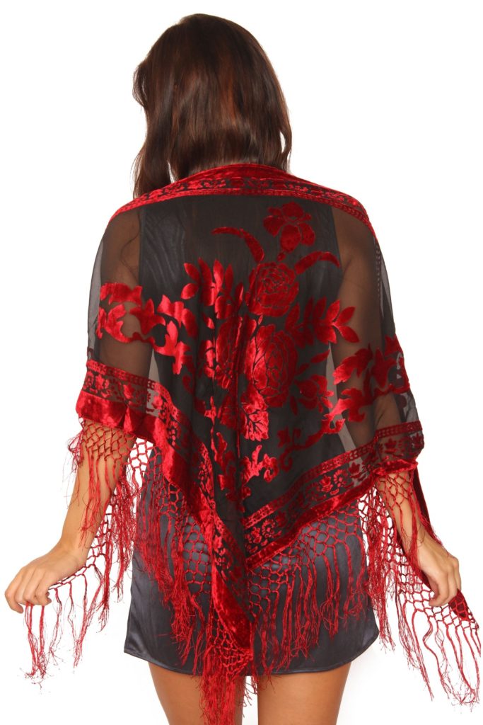 1711 - Velvet Scarf Triangle - Image 9