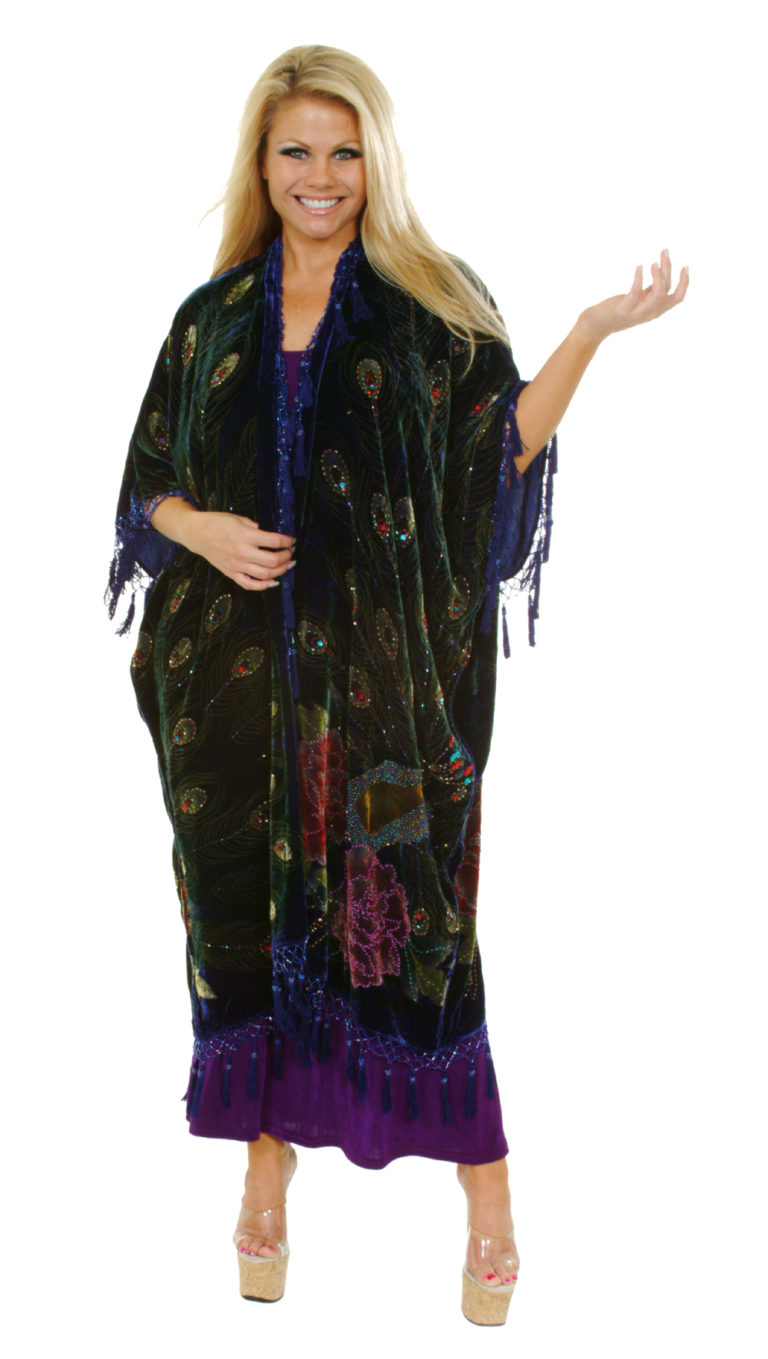 1825 - Peacock Kaftan - Image 2