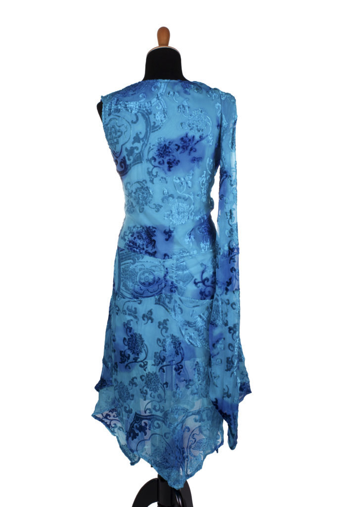 1833 - Burnout Velvet Medallion Design Dress - Image 13