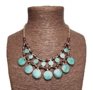 1901 - Tribal Lapis Necklace (Teal, Oval)
