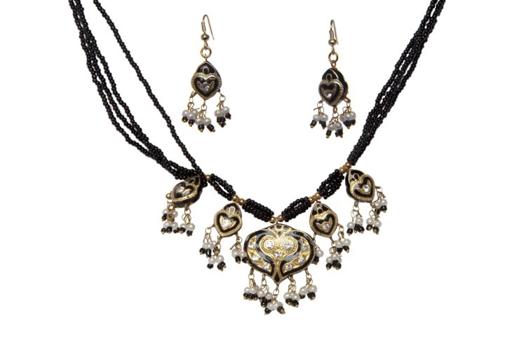 1910 - Choker Set - Beaded - Image 2