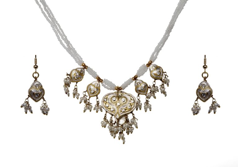 1910 - Choker Set - Beaded - Image 3