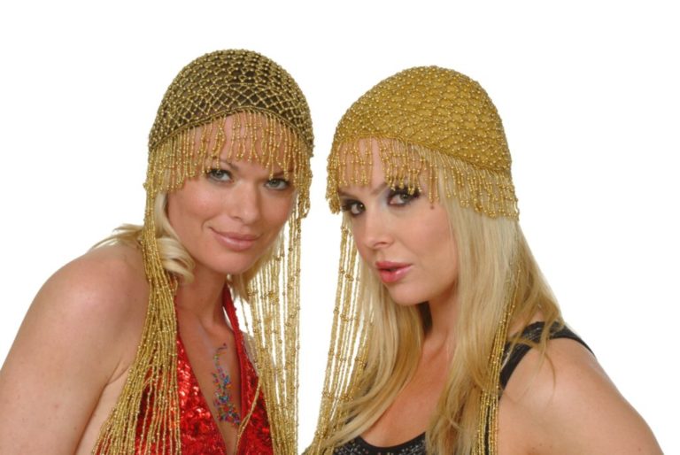 2019 - Glass Beaded Cap with Long Fringes - Image 2