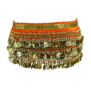 2058 - Velvet Sash with Happy Face Coins