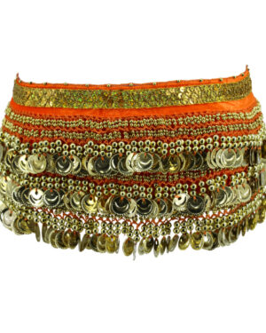 2058 - Velvet Sash with Happy Face Coins