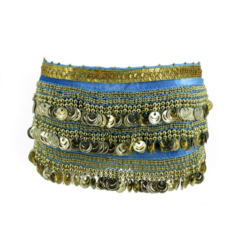 2058 - Velvet Sash with Happy Face Coins - Image 3