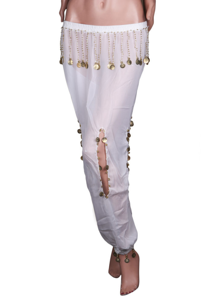 2064 - Harem Pants with Coin Charms - Image 2
