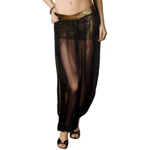 2073 - Pants with Beaded Side Slit