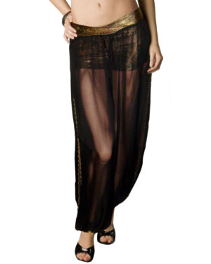 2073 - Pants with Beaded Side Slit