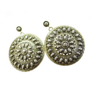 22044 - Large Circular Antique Earring