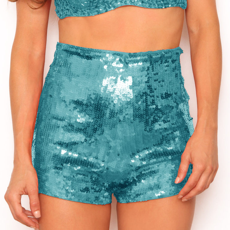 2270 - Sequins Shorts with Zipper - Image 7