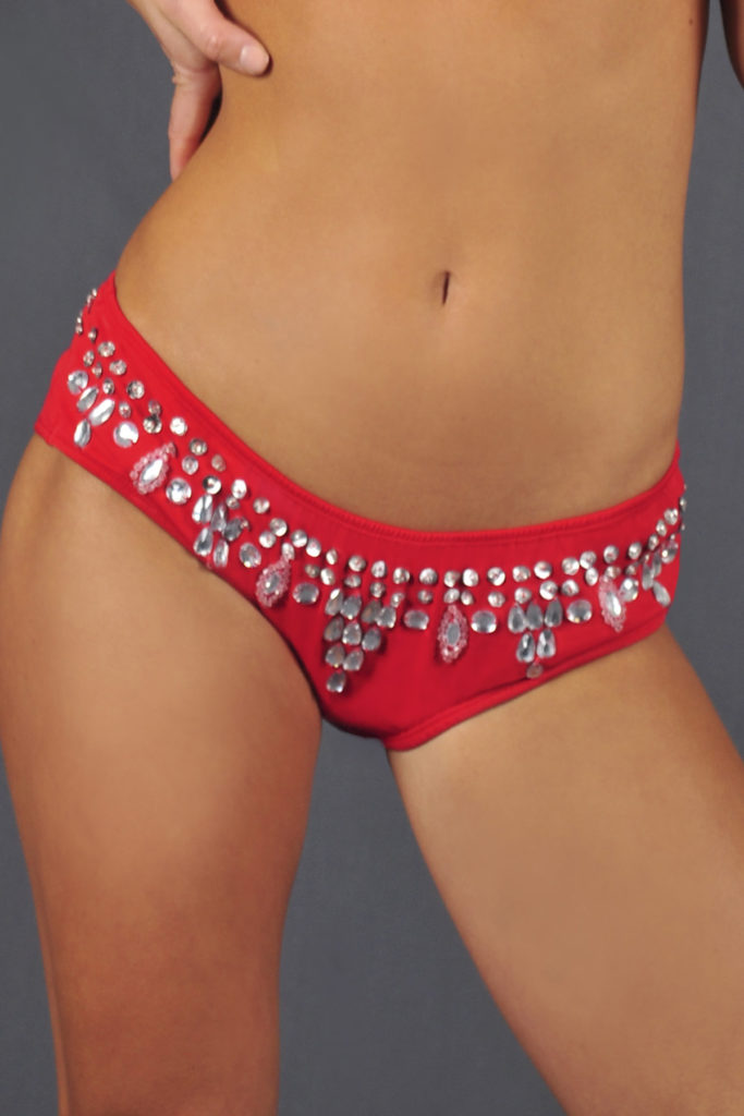 2286 - Booty Shorts with Stones - Image 2