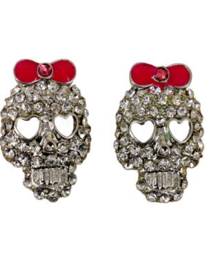 23150 - Skull with Ribbon Earring