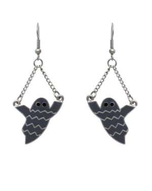 23182 - Striped Ghost Earrings