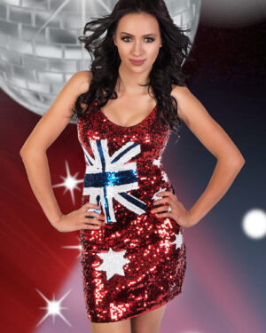2330 - Sequin Dress, Australian Flag