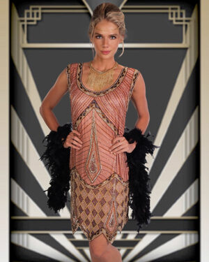 2340 - Flapper Dress - Copper
