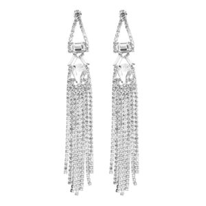 25813 - Geometric Earring with Fringes