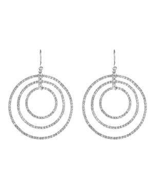 25848 - Silver Triple Hoops Earring