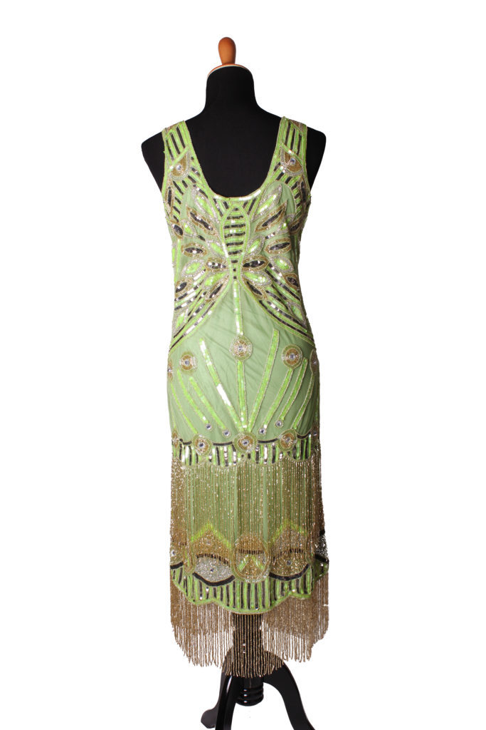 2702 - Beaded Flapper Dress - Mint - Image 2
