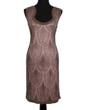 2726 - Flapper Dress - Copper with Copper