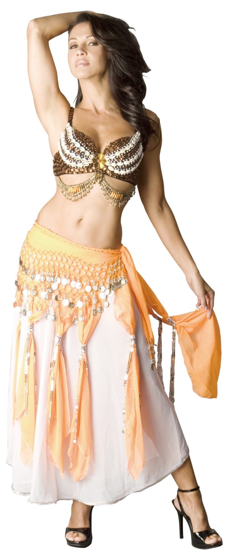 2864 - Tribal Sequin Top with Shells and Beaded Swags - Image 3