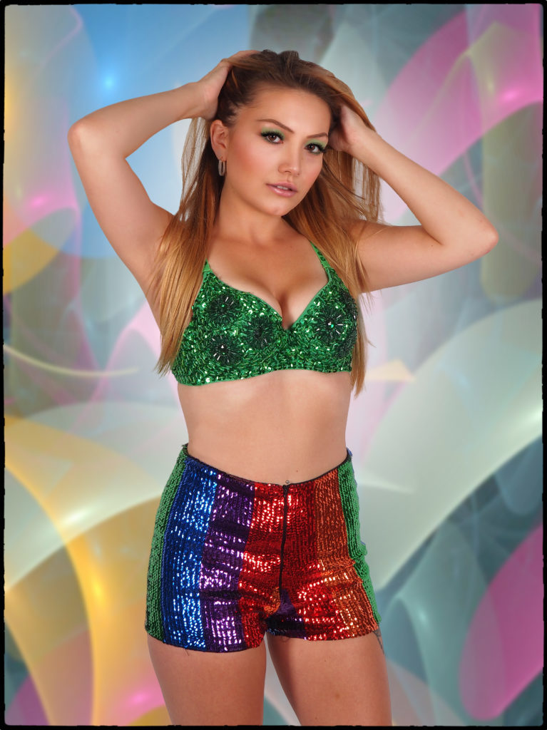 2914 - Beaded Top with Sequins