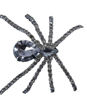 30308 - Spider Brooch, Rhinestone
