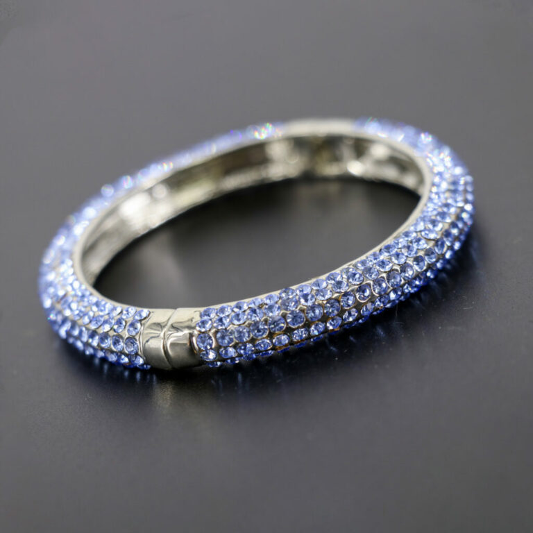 40318 - Rhinestone Hinged Bangle - Image 9
