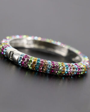 40318 - Rhinestone Hinged Bangle