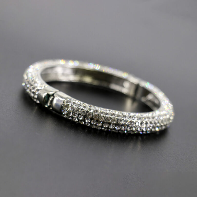 40318 - Rhinestone Hinged Bangle - Image 4