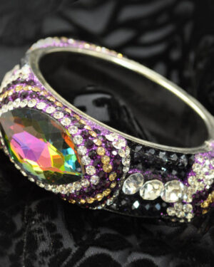 40320 - Rhinestone Bangle with Large Oval
