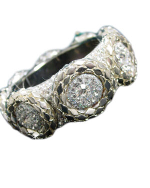 40400 - Circular Rhinestone Bangle Large