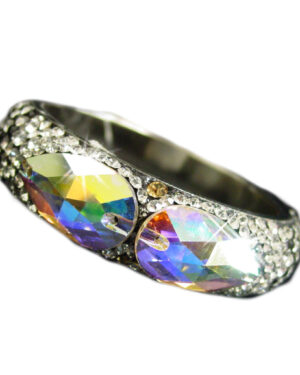 40446 - Bangle with large Stones - Clear
