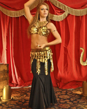 4241 - 3 Pc Paillette Mermaid set (Top, Belt, & Skirt)