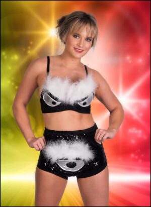 4280 - 2 Pc evil eye sequins feather set