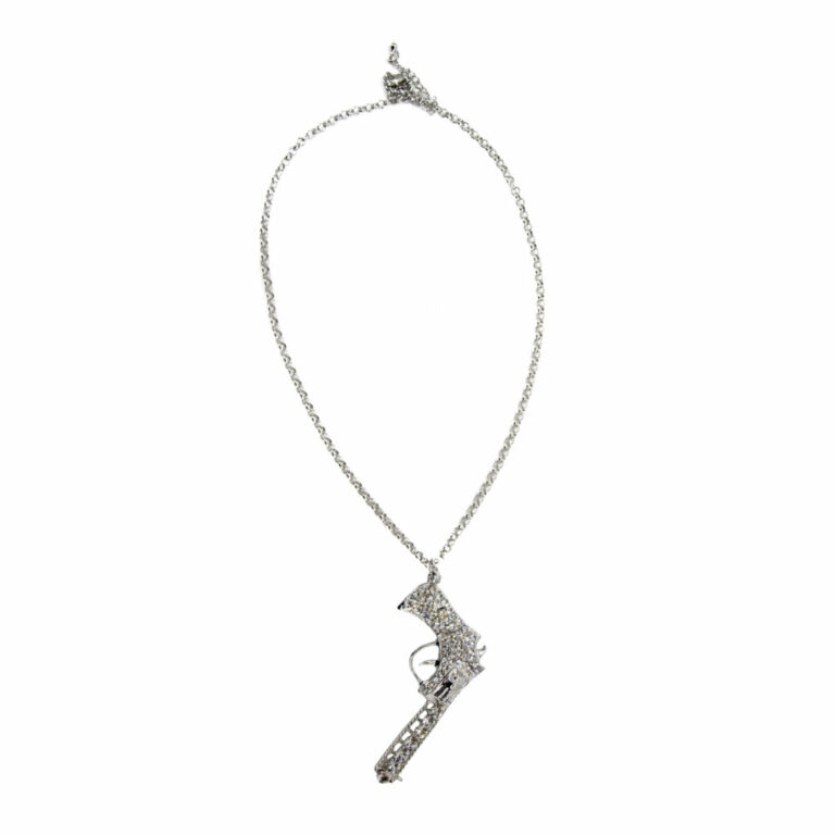 53031 - Rhinestone Gun - Silver - Image 3
