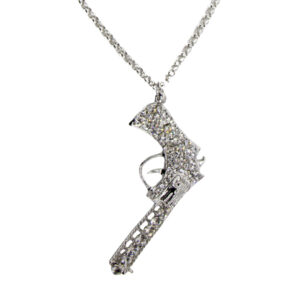 53031 - Rhinestone Gun - Silver