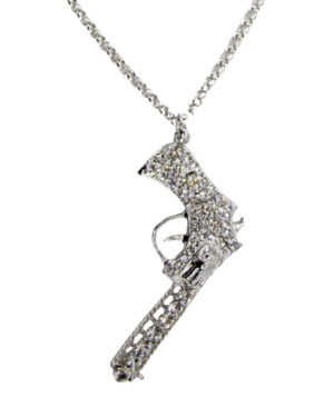 53031 - Rhinestone Gun - Silver