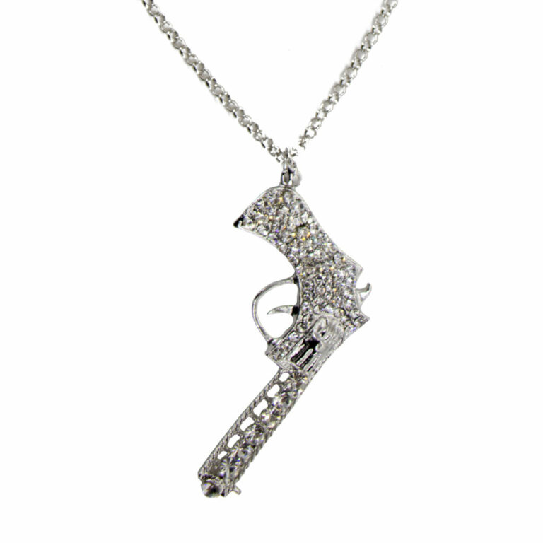 53031 - Rhinestone Gun - Silver