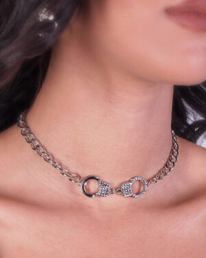 53173 - Handcuff Necklace - with stones